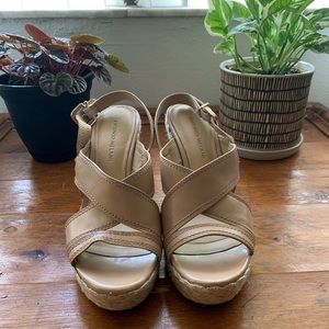 Antonio Melani Tan Wedge Sandal